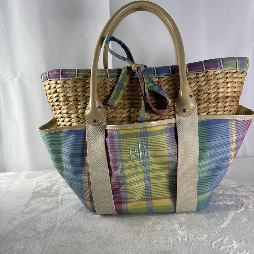 ralph lauren woven bag women